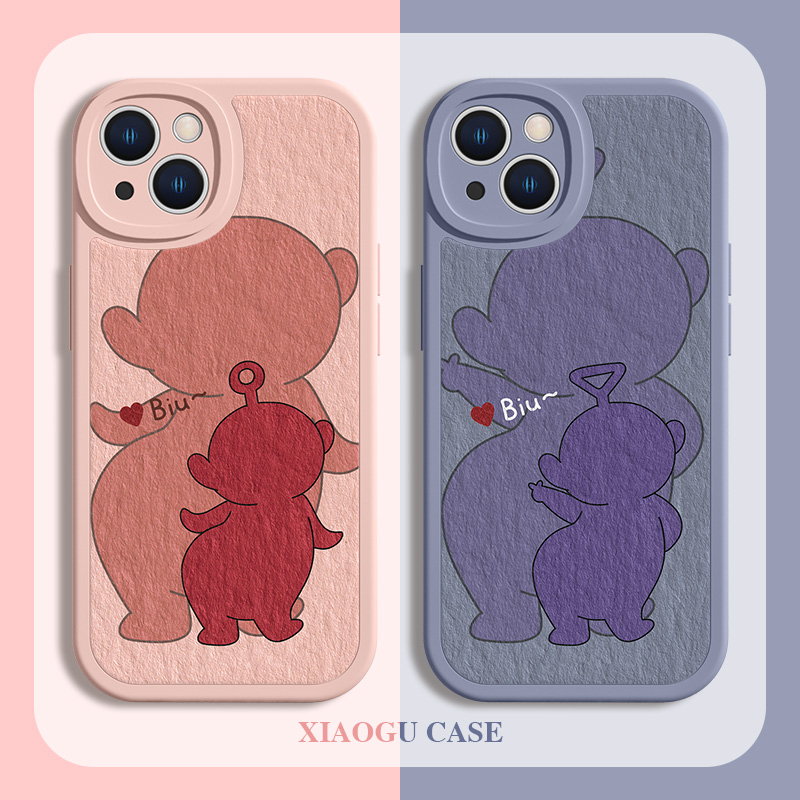 ip14pm卡通可爱情侣手机壳