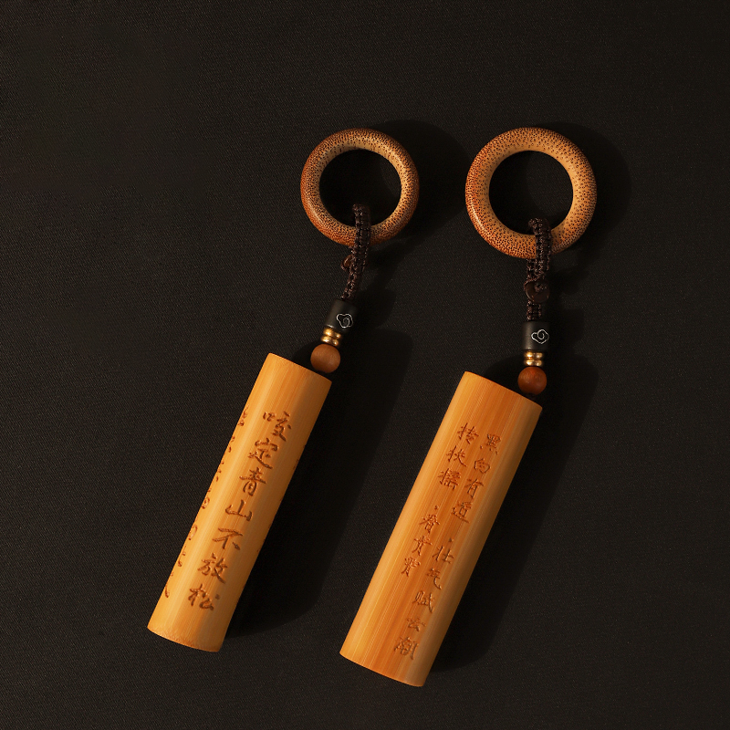 文玩实心竹手把件文玩玉竹把玩件盘玩冷门实心玉竹竹把件文玩竹子