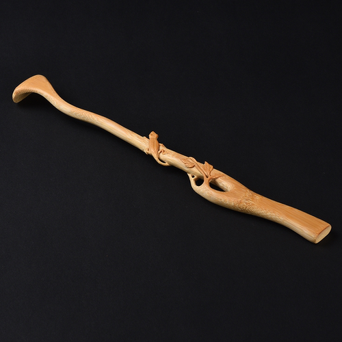 实心竹雕刻痒痒挠手把件