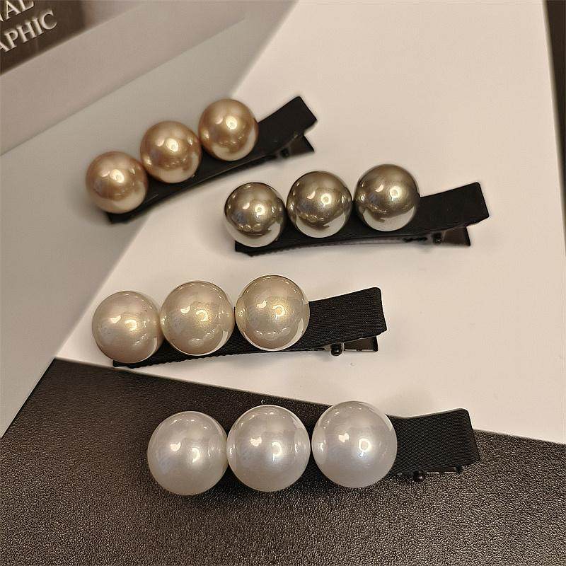 韩国气质复古珍珠发夹女一字夹侧边鸭嘴夹刘海碎发夹优雅法式发卡,饰品/流行首饰/时尚饰品新,发饰,淘宝优惠券,粉丝福利购,淘宝优惠卷