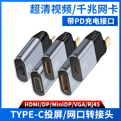 尚优琦TYPE-C转视频/网卡转接头