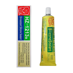 正品无锡百合花HZ-1213B耐油硅酮密封胶1213 1213C防水硅酮胶机械机床汽车发动机修理变速箱金属耐高温胶水