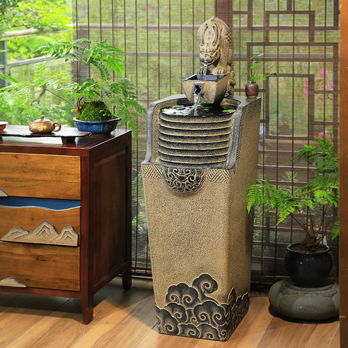 汉韵堂中式落地流水摆件