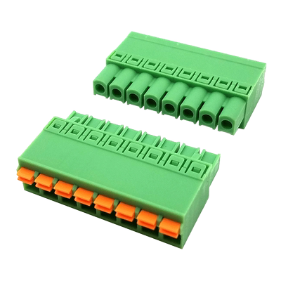 5.08mm弹簧插拔式pcb接线端子台