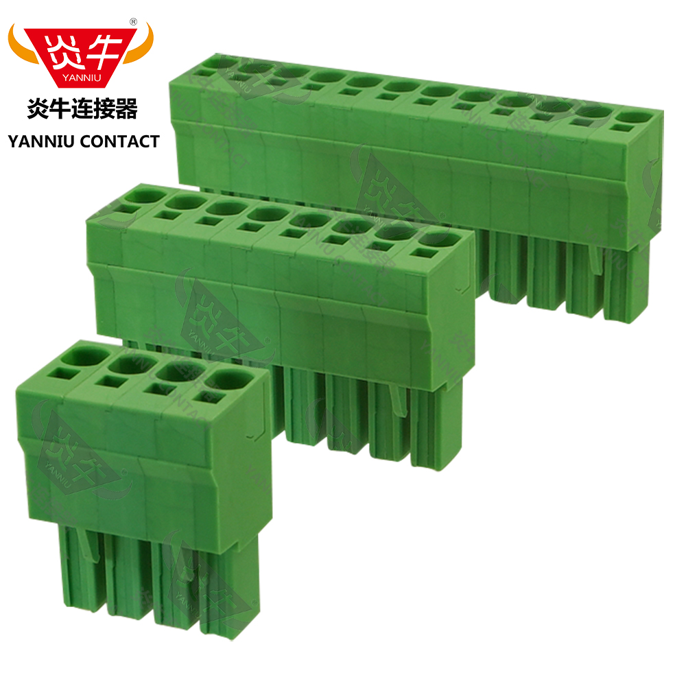 7.62mm螺丝插拔式pcb接线端子排