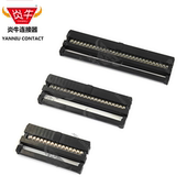 2.0mm 耐高温 压线头 牛角配套6P 触点镀金 IDC插头 68P 炎牛