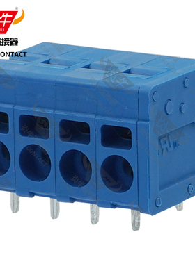 蓝色YN271R/DG/KF205R/SPT1.5炎牛PCB接线端子3.5mm弹簧凤凰端子