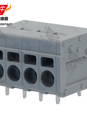 灰色YN271R/DG/KF205R/SPT2.5炎牛PCB接线端子5.0mm弹簧凤凰端子