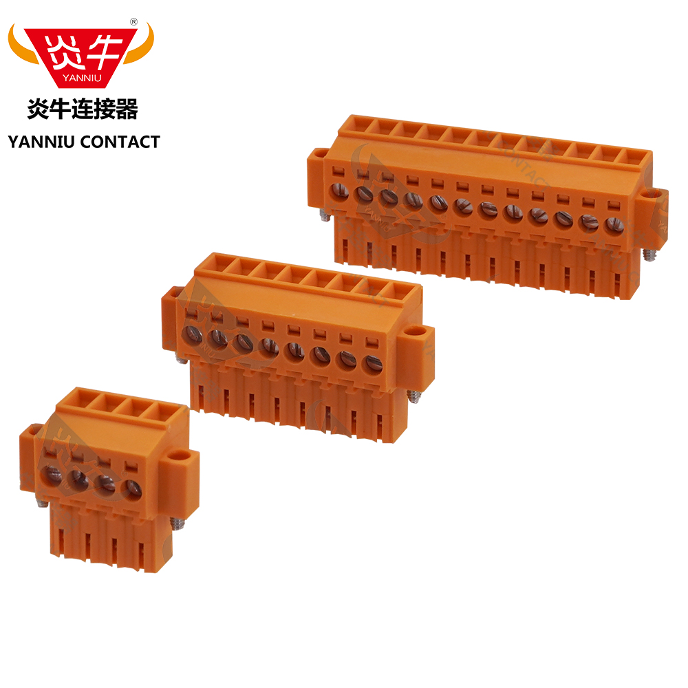 YN2EDGKJM/KF/BL3.50/180F炎牛PCB接线端子3.5mm魏德米勒橙色插头
