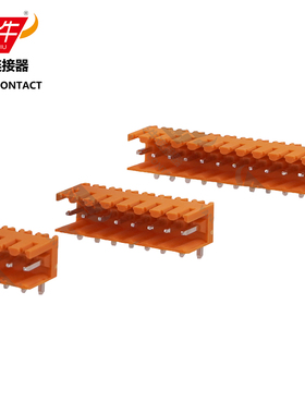YN2EDGJR/KF/SL3.5炎牛PCB接线端子3.5mm魏德米勒橙色橘黄公针座