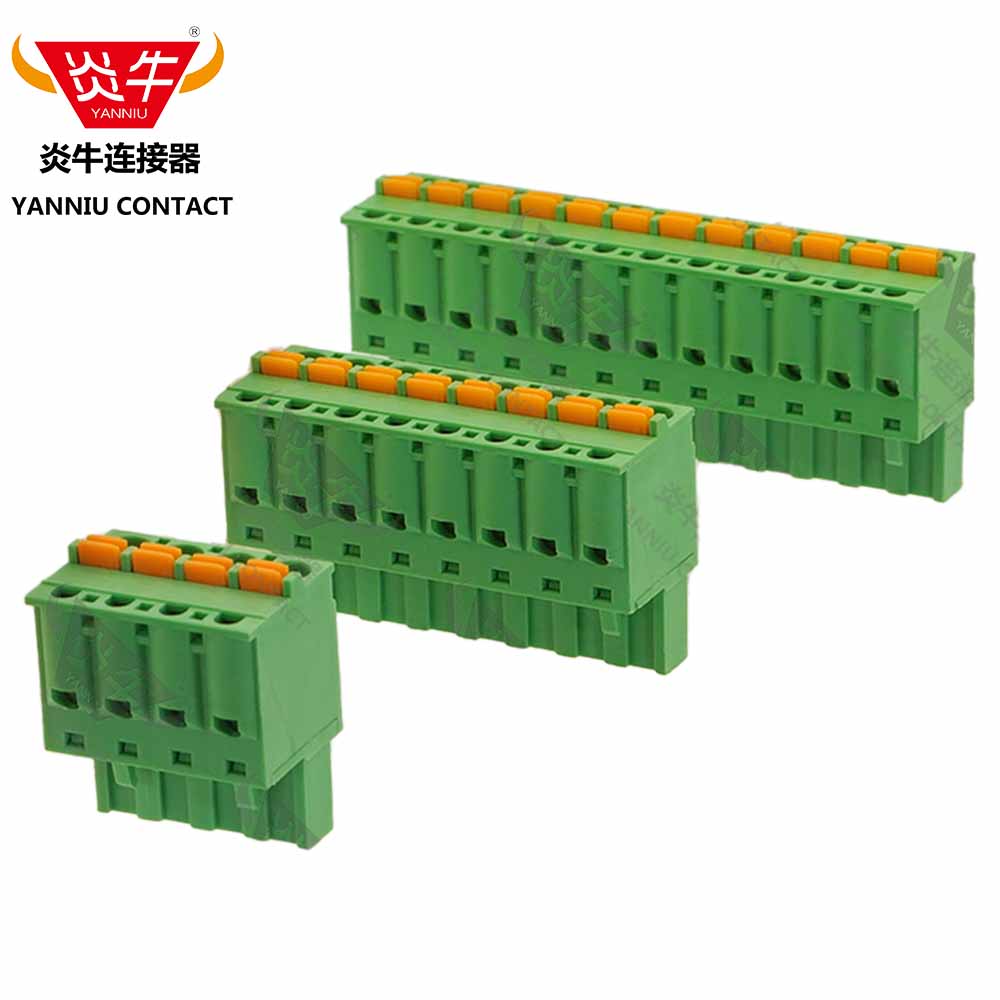 5.0mm弹簧快速插拔式端子台