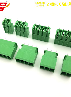 7.62mm插拔式PCB接线端子台5EDGVC/KF2EDGSV/PCV4-G凤凰铜接线柱