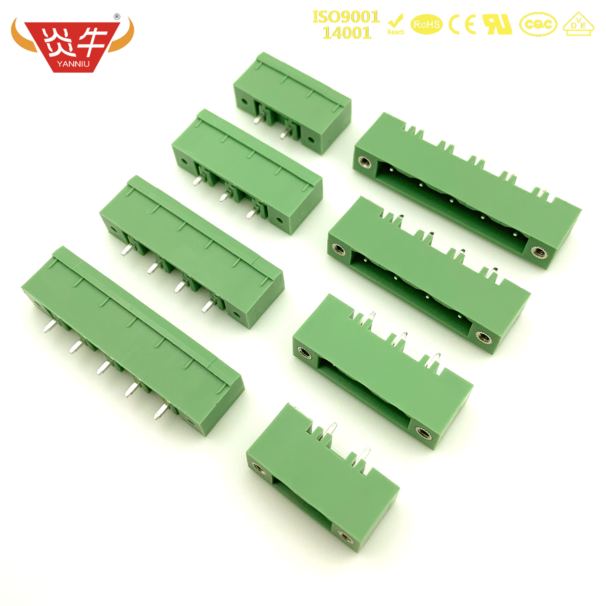 7.62mm凤凰插拔式接线端子