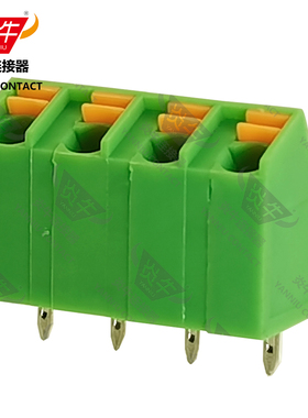 YN246/DG/KF250NH/SPTA1炎牛PCB接线端子5.0mm弹簧式按钮凤凰端子