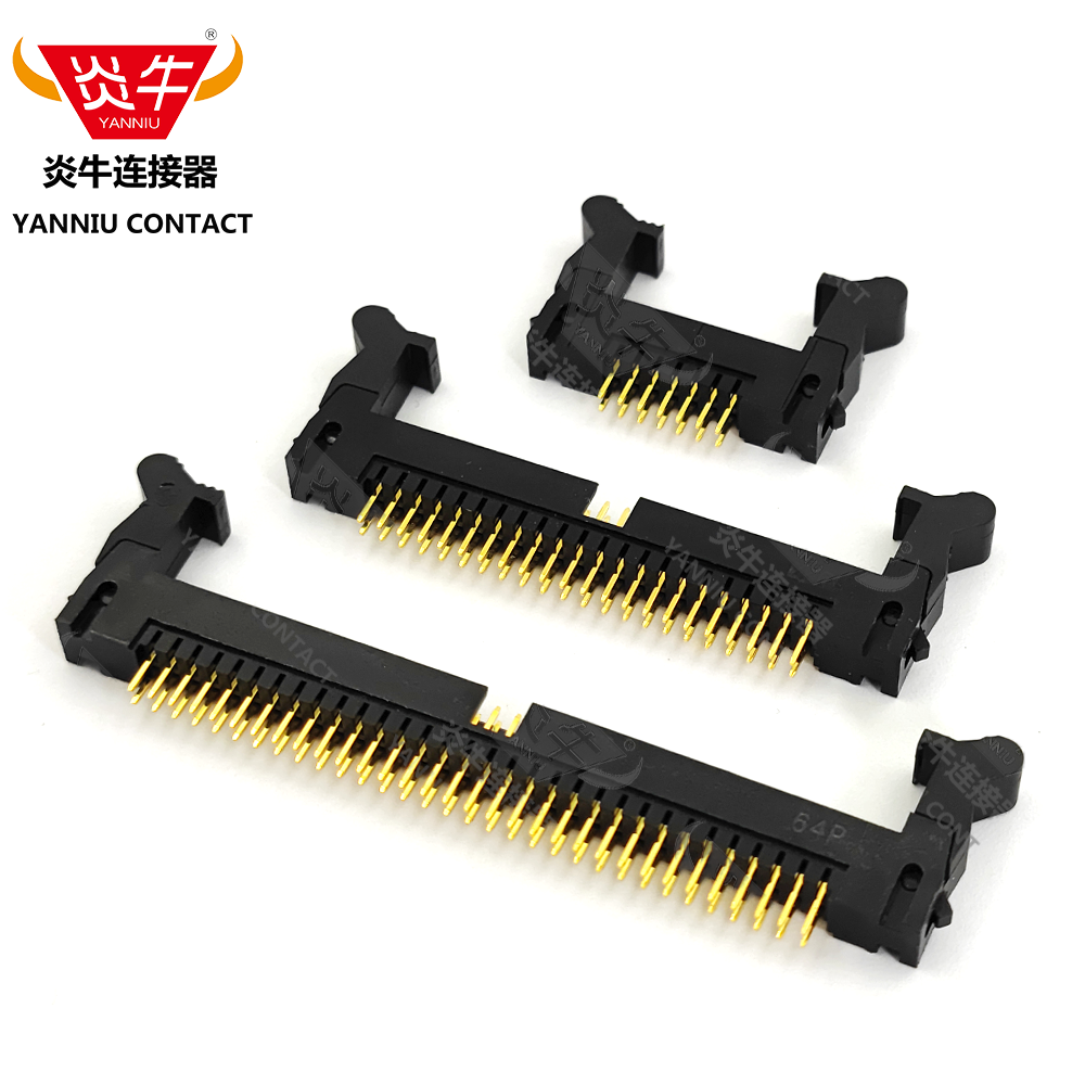 炎牛牛角插座镀金3Au2.0间距