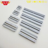 2.54mm灰白色台湾进口Nextron正凌精工FC压排线头IDC牛角配套插头