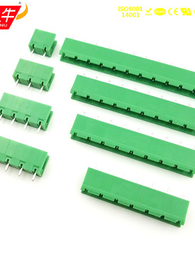 7.62mm插拔式PCB接线端子台KF2EDGV/GMSTBV2.5-G凤凰接线柱接线排