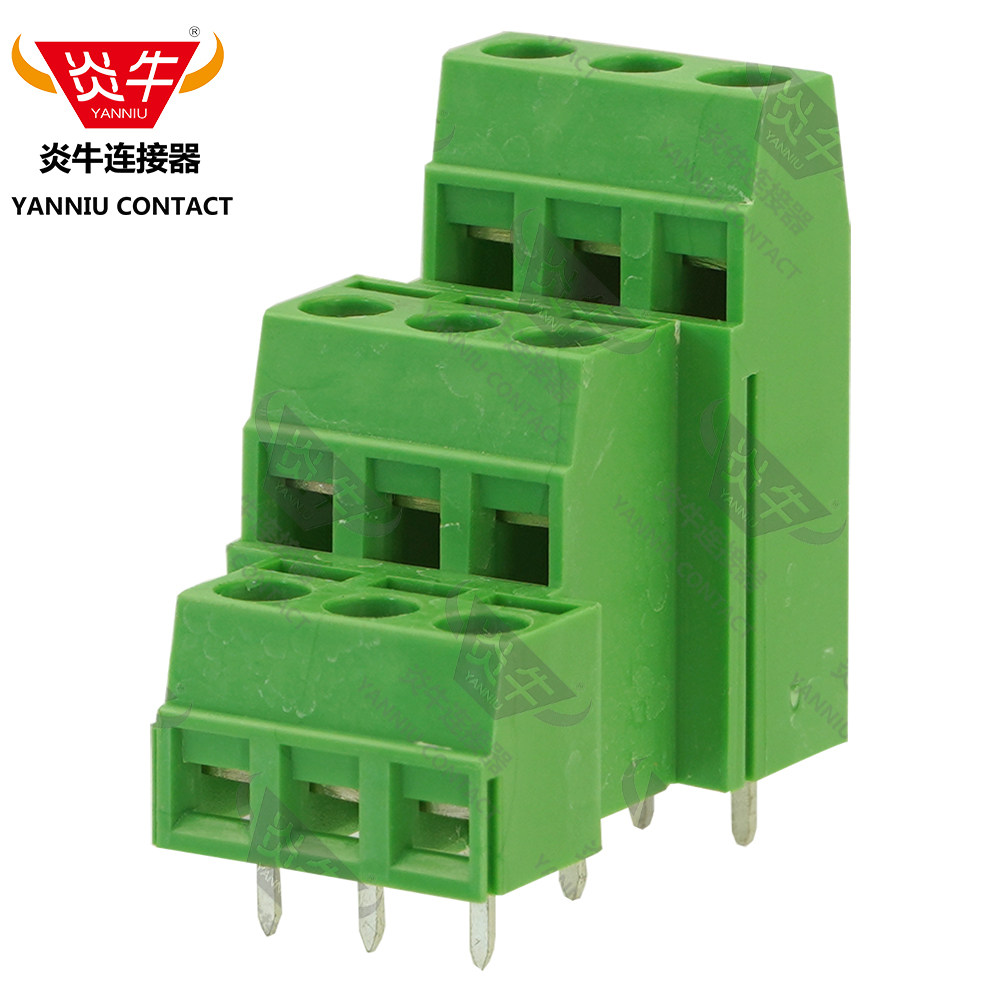 yn127a3/dg/kf/mk3dsn1.5炎牛pcb接线端子5.08mm三排螺钉凤凰端子