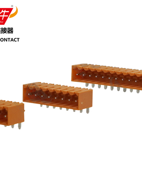 YN2EDGJRC/KF/SL3.5炎牛PCB接线端子3.5mm魏德米勒橙色橘黄公针座