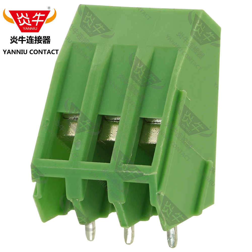 YN104/DG/KF/SMKDS3炎牛PCB接线端子5.08mm螺钉式斜面凤凰端子