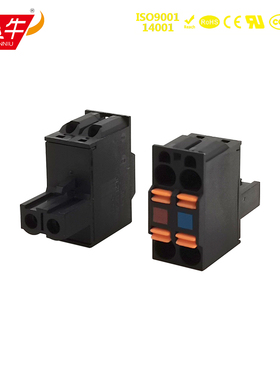 PLC 伺服器驱动器 黑色双层 工控插拔式PCB接线端子TFKC2.5-ST