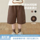 儿童纯色百搭透气休闲五分裤 2025新款 子 纯棉短裤 oddtails男童夏季