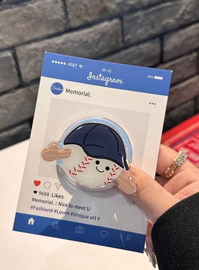 ins风趣味卡通适用磁吸支架手机吸附可伸缩新款气囊支架网红可爱