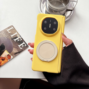 双中轴岩砂支架壳适用华为MateX7折叠屏手机壳x6三星zfold7简约oppofindn5外壳vivox3男女款荣耀magicv5/vs3