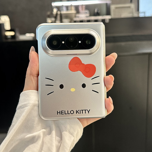 适用小米18FOLD手机壳折叠屏华为puraxmax线条KT猫苹果iPhone Duo简约肤感三星Zfold8韩风女款