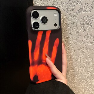 温感变色黑变红适用三星a91手机壳a90简约a82a70纯色a81a55创意a52s个性a05s小众a20e硬壳a10s女a16十galaxy