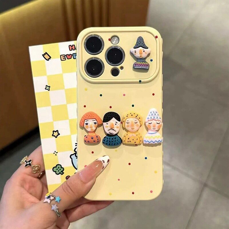 丑萌人偶适用opporeno15手机壳reno14pro卡通re