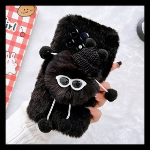 10x k30毛绒k70冬天12c女k20 适用小米红米k80手机壳k80pro 立体k80e卡通turbo3煤球k60小人k40s秋冬k50至尊版