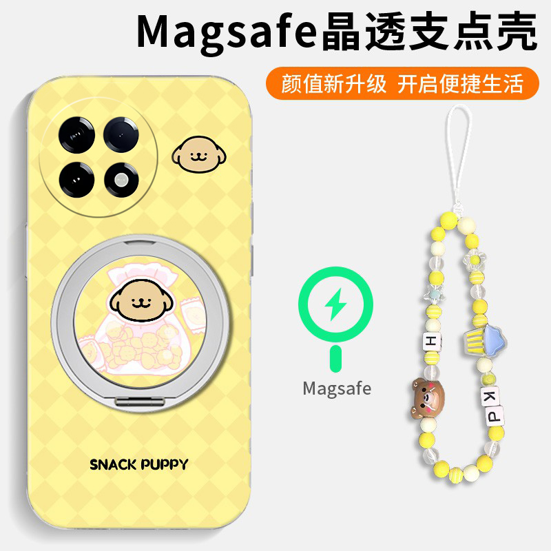 适用小米红米k80手机壳k80至尊版k70pro卡通k30i饼干12c小狗k20立体k60带k50磁吸k40旋转redmik支架手链套女p