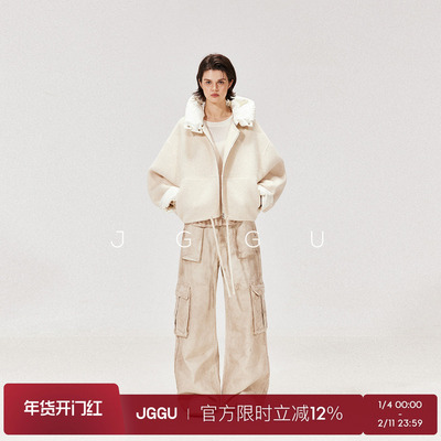 牦牛绒羊毛混纺大衣晶咕