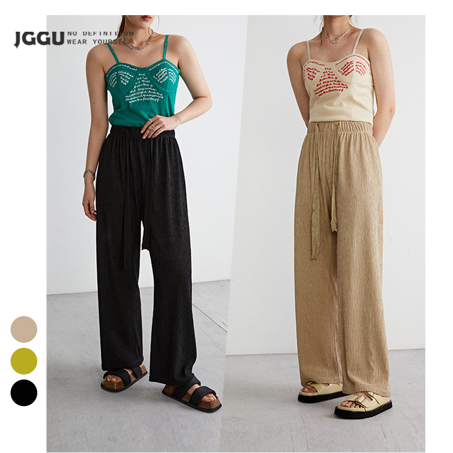 女装高腰休闲裤晶咕大码