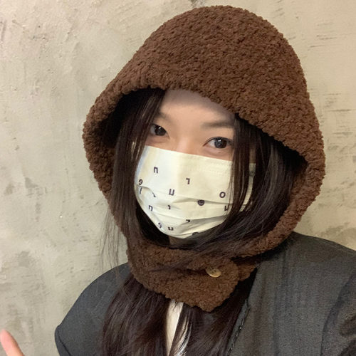 韩版女秋冬包头帽保暖护耳