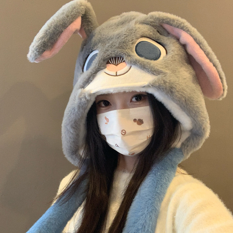 朱迪与尼克冬季可爱卡通毛绒帽