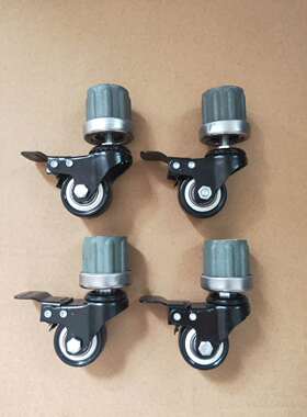 不锈钢置物架配套轮子38mm管专用万向轮子 家用