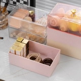 Настольная прямоугольная японская коробка для хранения, пластиковый прозрачный спонж, косметическая косметическая губка