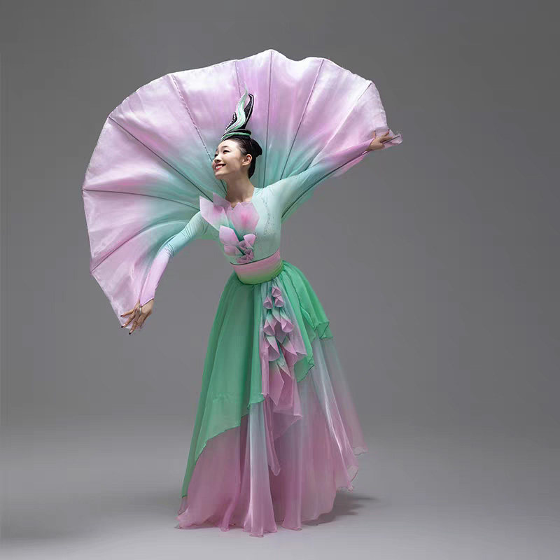 出租大气歌伴舞开场舞大摆裙演出服春之彩翼表演服盛世花开舞蹈服