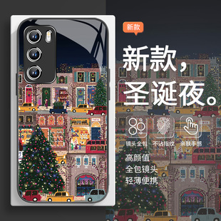 荣耀magic8小众400高级感p60奢华13 m60时尚 12全包镜头 mate70新款 适用华为pura80手机壳圣诞夜景nova14圣诞款