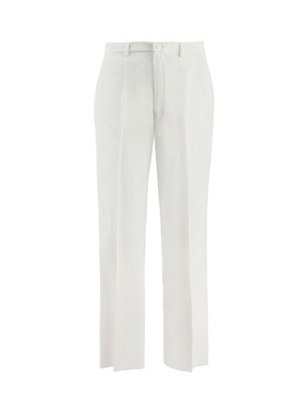 靓诺白色直筒裤LK17256A