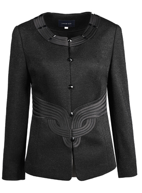 靓诺黑亮丝盘绳外衣LS12164B