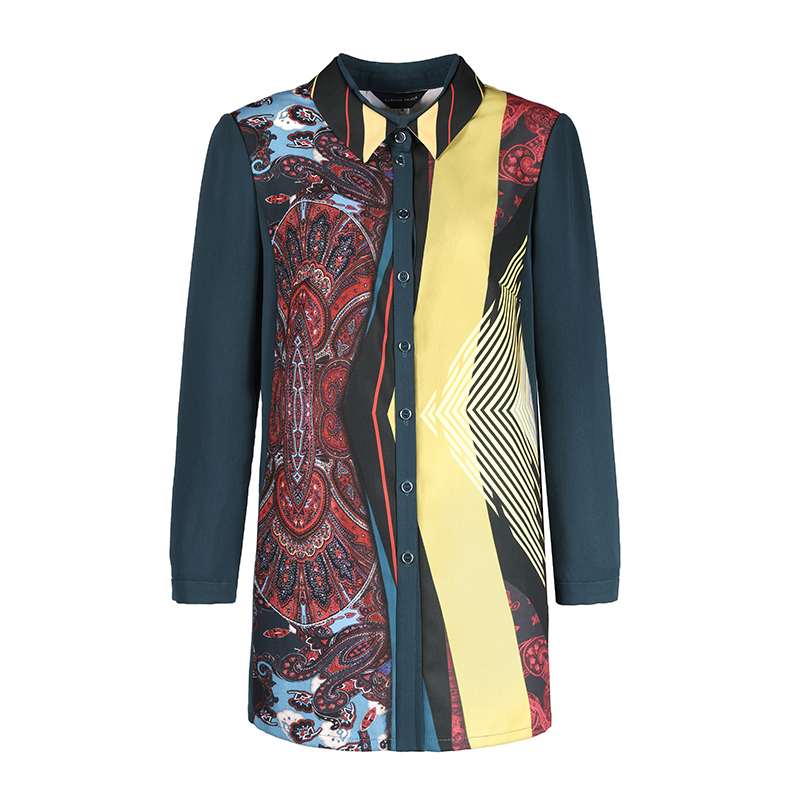 定位花抽带衬衫LC15347A靓诺