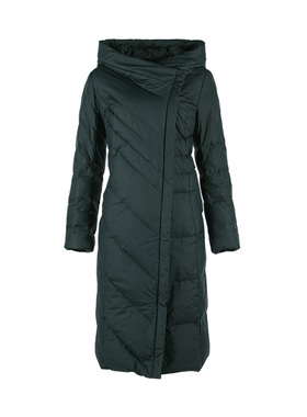 靓诺斜门襟连帽羽绒服LY19460B