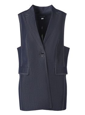 靓诺牛仔蓝马甲LJ22171A