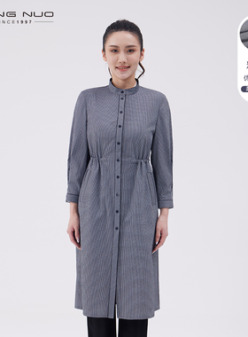 靓诺千鸟格A形衬衫LL22162A