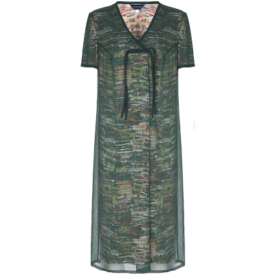 靓诺新中式H裙新中式网纱连衣裙