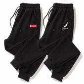 外贸出口加绒裤 潮牌 百搭宽松束脚休闲男生运动哈伦裤 子男款 秋冬季