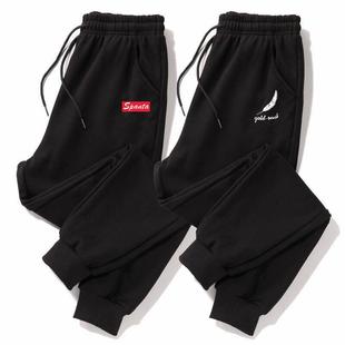 百搭宽松束脚休闲男生运动哈伦裤 秋冬季 潮牌 子男款 外贸出口加绒裤